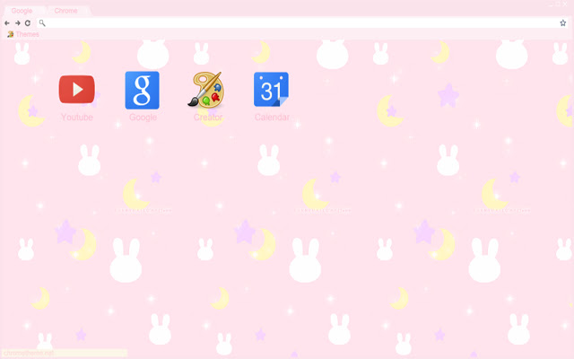 Pink Moon Bunny  from Chrome web store to be run with OffiDocs Chromium online