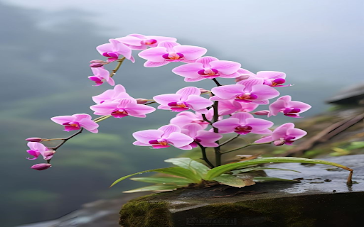 Pink Phalaenopsis orchid potted wallpaper  from Chrome web store to be run with OffiDocs Chromium online
