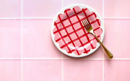 pink plaid plate  from Chrome web store to be run with OffiDocs Chromium online