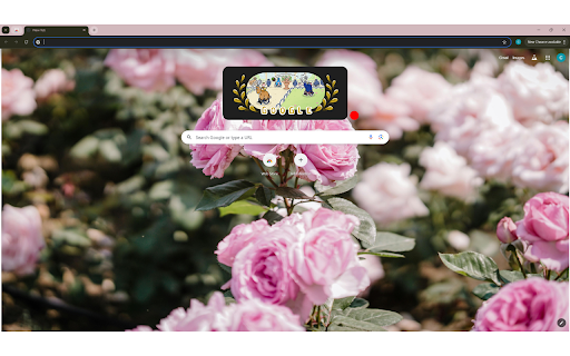 Pink Roses  from Chrome web store to be run with OffiDocs Chromium online