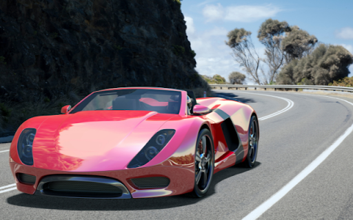 Pink Sports Car Theme: A Bold and Stylish Ride  from Chrome web store to be run with OffiDocs Chromium online