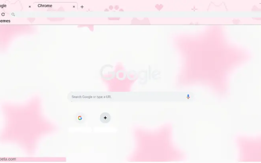 pink star cat theme  from Chrome web store to be run with OffiDocs Chromium online