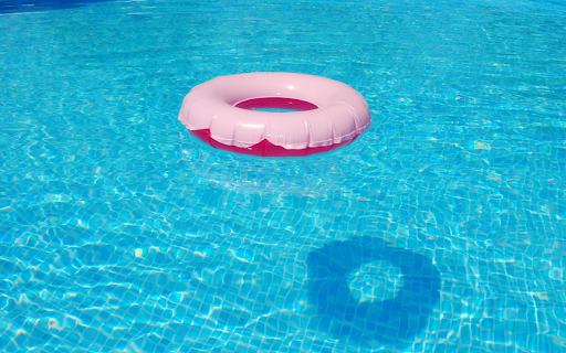 Pink swimming float  from Chrome web store to be run with OffiDocs Chromium online