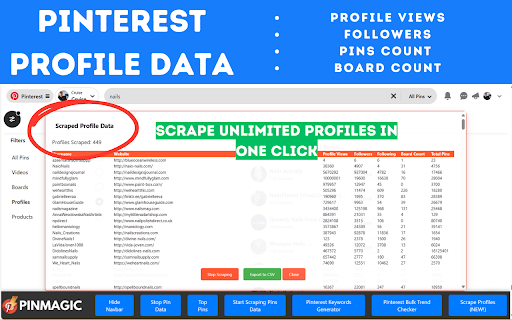 PinMagic High Save Pins, Keyword Generator  Trend Checker  from Chrome web store to be run with OffiDocs Chromium online