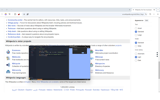 Pinning a videos  from Chrome web store to be run with OffiDocs Chromium online