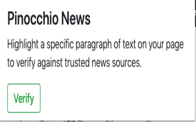 Pinocchio News  from Chrome web store to be run with OffiDocs Chromium online