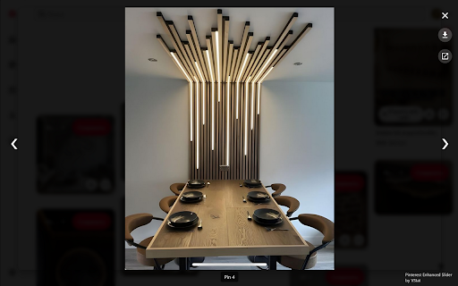 Pinterest Enhanced Slider by VStat  from Chrome web store to be run with OffiDocs Chromium online