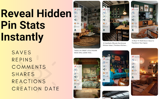 Pinterest Pin Stats Sort Pins  from Chrome web store to be run with OffiDocs Chromium online