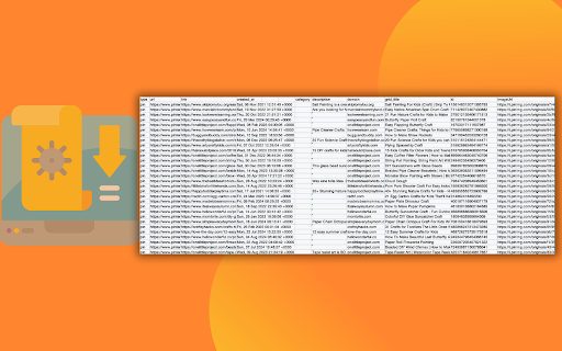 Pinterest Search Scraper  from Chrome web store to be run with OffiDocs Chromium online