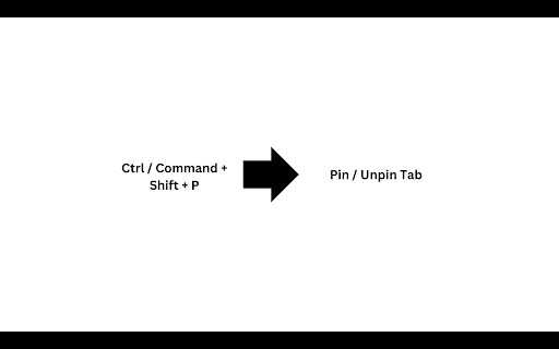 Pin/Unpin Tab Shortcut Ctrl/Command + Shift + P  from Chrome web store to be run with OffiDocs Chromium online