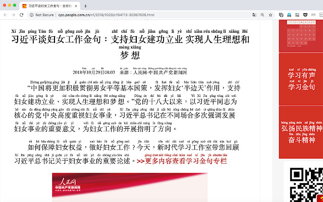 Pinyin Reader  from Chrome web store to be run with OffiDocs Chromium online