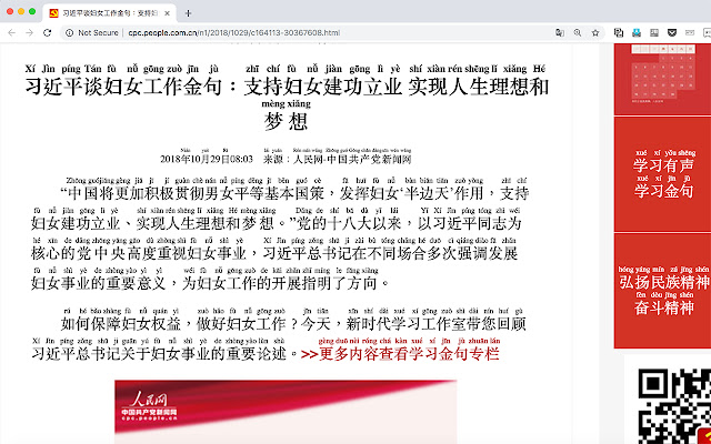 Pinyin Reader  from Chrome web store to be run with OffiDocs Chromium online
