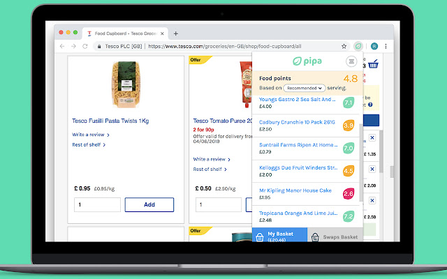 Pipa  from Chrome web store to be run with OffiDocs Chromium online