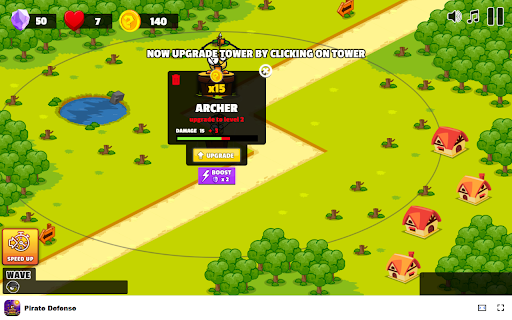 Pirate Defense Deploy tanks to protect your base from pirates!  from Chrome web store to be run with OffiDocs Chromium online