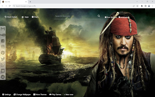 Pirates of The Caribbean Wallpaper  from Chrome web store to be run with OffiDocs Chromium online