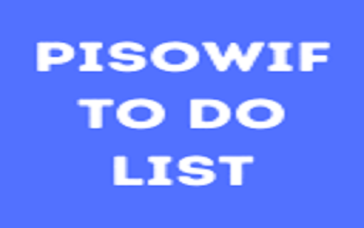 PisoWif To Do List  from Chrome web store to be run with OffiDocs Chromium online