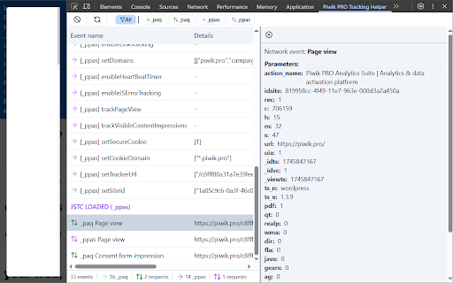 Piwik PRO Tracking Helper  from Chrome web store to be run with OffiDocs Chromium online
