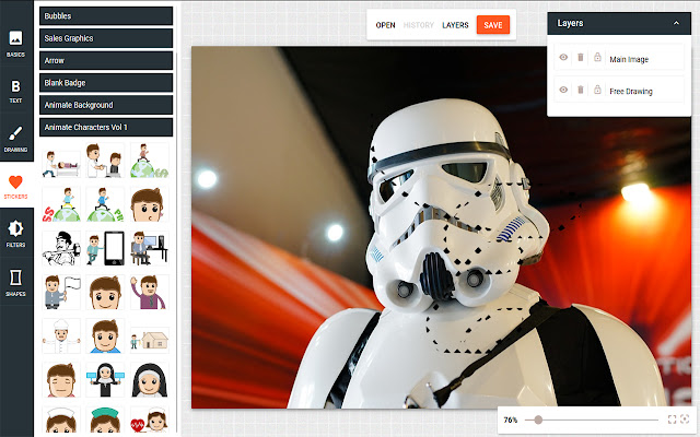 Pixaya Editor  from Chrome web store to be run with OffiDocs Chromium online