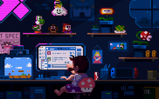 Pixelated Gamer  from Chrome web store to be run with OffiDocs Chromium online