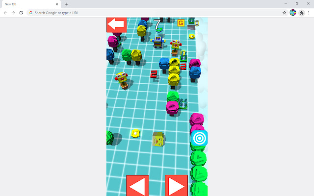 Pixel Cube Crash Game  from Chrome web store to be run with OffiDocs Chromium online