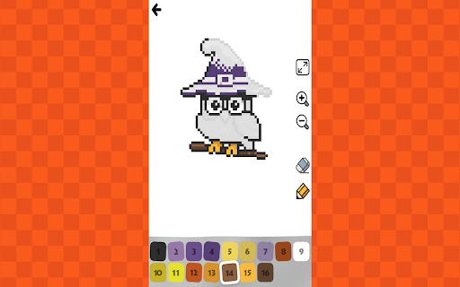 Pixel Drawing Color by Number  from Chrome web store to be run with OffiDocs Chromium online