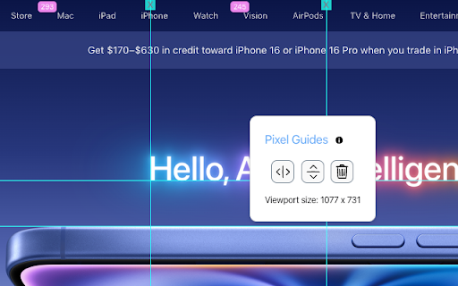 Pixel Guides  from Chrome web store to be run with OffiDocs Chromium online