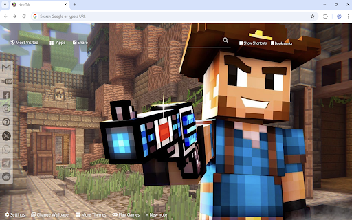 Pixel Gun 3D Wallpaper  from Chrome web store to be run with OffiDocs Chromium online