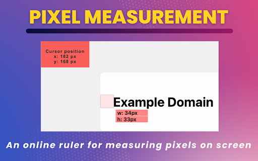 Pixel measurement  from Chrome web store to be run with OffiDocs Chromium online