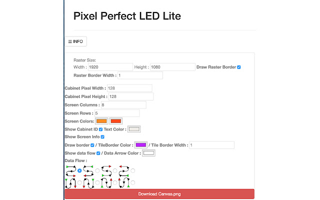 Pixel Perfect LED Lite  from Chrome web store to be run with OffiDocs Chromium online