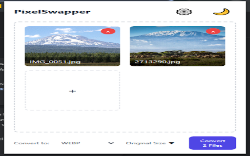 PixelSwapper  from Chrome web store to be run with OffiDocs Chromium online