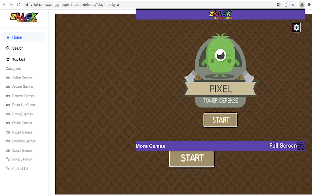 Pixel Tower Defense Browser Game  from Chrome web store to be run with OffiDocs Chromium online