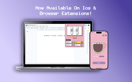 PixFocus: Gamified, Cozy Visual Focus Timers  from Chrome web store to be run with OffiDocs Chromium online