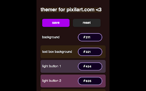 pixilart themer  from Chrome web store to be run with OffiDocs Chromium online