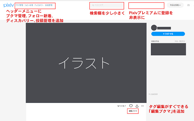 pixiv mod  from Chrome web store to be run with OffiDocs Chromium online