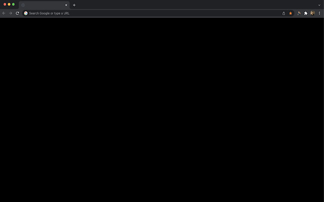 Plain Black New Tab  from Chrome web store to be run with OffiDocs Chromium online