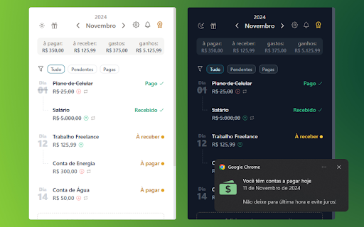 Planilha de Gastos Mensais: Contas, Despesas, Receitas, Grátis e Simples  from Chrome web store to be run with OffiDocs Chromium online