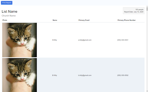 Planning Center Lists XL  from Chrome web store to be run with OffiDocs Chromium online