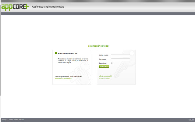 Plataforma de Cumplimiento Normativo  from Chrome web store to be run with OffiDocs Chromium online