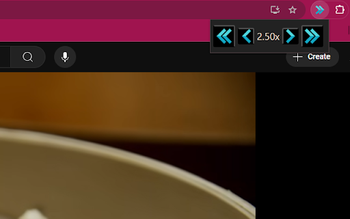 Playback Speed Customizer  from Chrome web store to be run with OffiDocs Chromium online