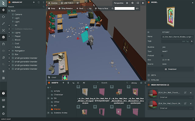 PlayCanvas Editor Plus  from Chrome web store to be run with OffiDocs Chromium online