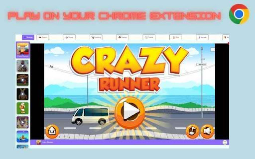 Play Crazy Runner Game Online  from Chrome web store to be run with OffiDocs Chromium online