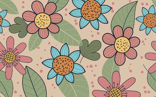 Playful Floral Pattern Delight  from Chrome web store to be run with OffiDocs Chromium online
