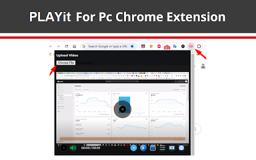 PLAYit for pc, windows Extension  from Chrome web store to be run with OffiDocs Chromium online