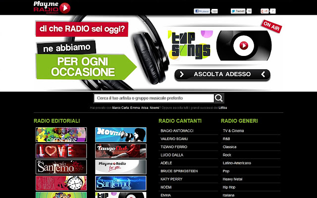 Play.me Radio Edition da Chrome Web Store para ser executado com OffiDocs Chromium online