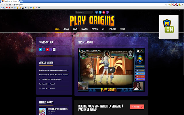 PlayOrigins Alerte Live  from Chrome web store to be run with OffiDocs Chromium online