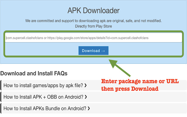Play Store Apk Downloader for PC  from Chrome web store to be run with OffiDocs Chromium online