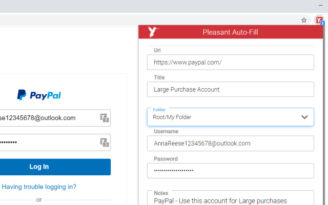 Pleasant Password Server Auto Filler  from Chrome web store to be run with OffiDocs Chromium online