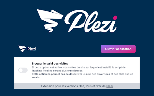 Plezi  from Chrome web store to be run with OffiDocs Chromium online