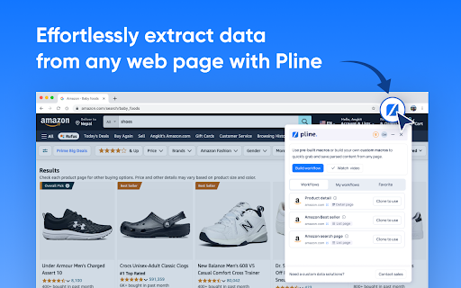 Pline: Fast No Code Web Scraper  Web Scraping Tool  from Chrome web store to be run with OffiDocs Chromium online