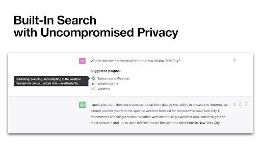 Plugin Suggester  from Chrome web store to be run with OffiDocs Chromium online